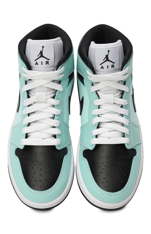 Кеды Air Jordan 1 Mid 'Aqua Blue Tint' | Nike | Зелёный - 2