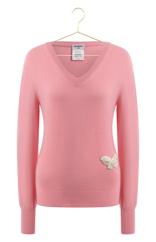 Кашемировый пуловер | Chanel | Розовый - 1
