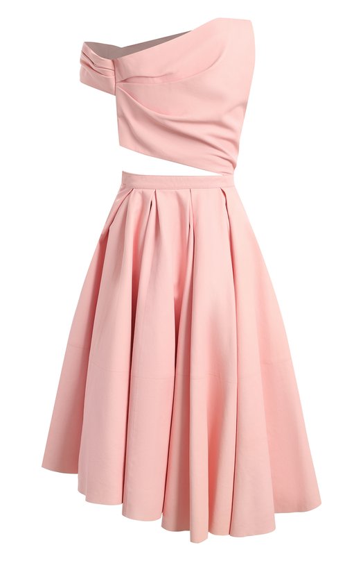 Кожаное платье | Alexander McQueen | Розовый - 2