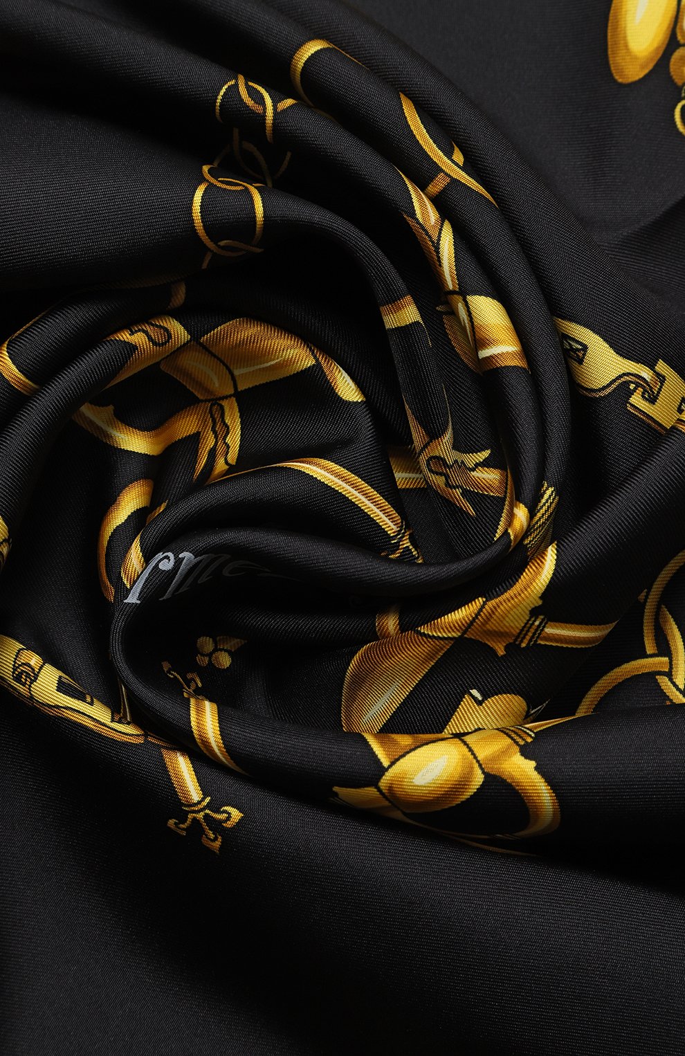 Шелковый платок | Hermes | Чёрный - 2