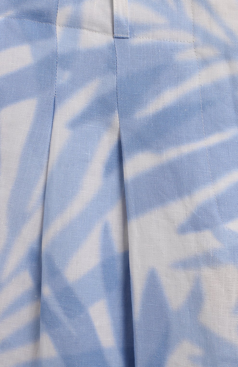 Льняные шорты | Michael Kors Collection | Голубой - 4