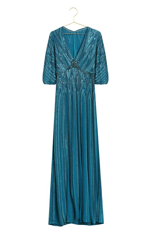 Шелковое платье | Jenny Packham | Синий - 1