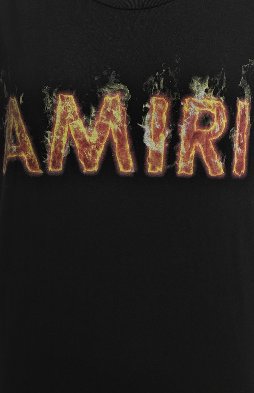 Хлопковая футболка | Amiri | Чёрный - 3