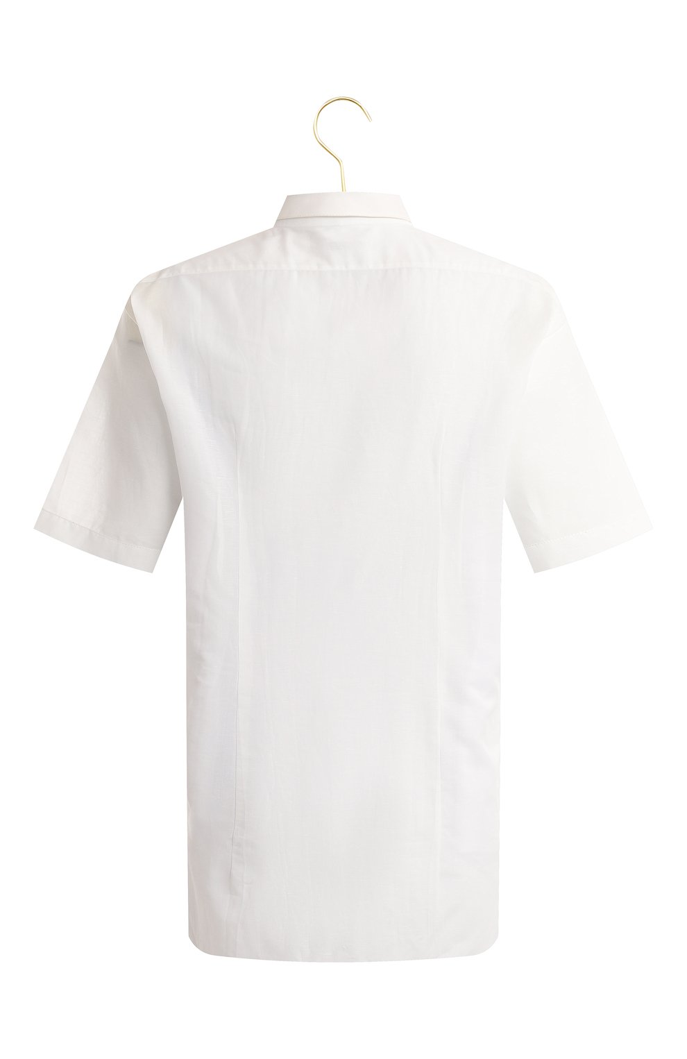 Рубашка из хлопка и льна | Zilli | Белый - 2