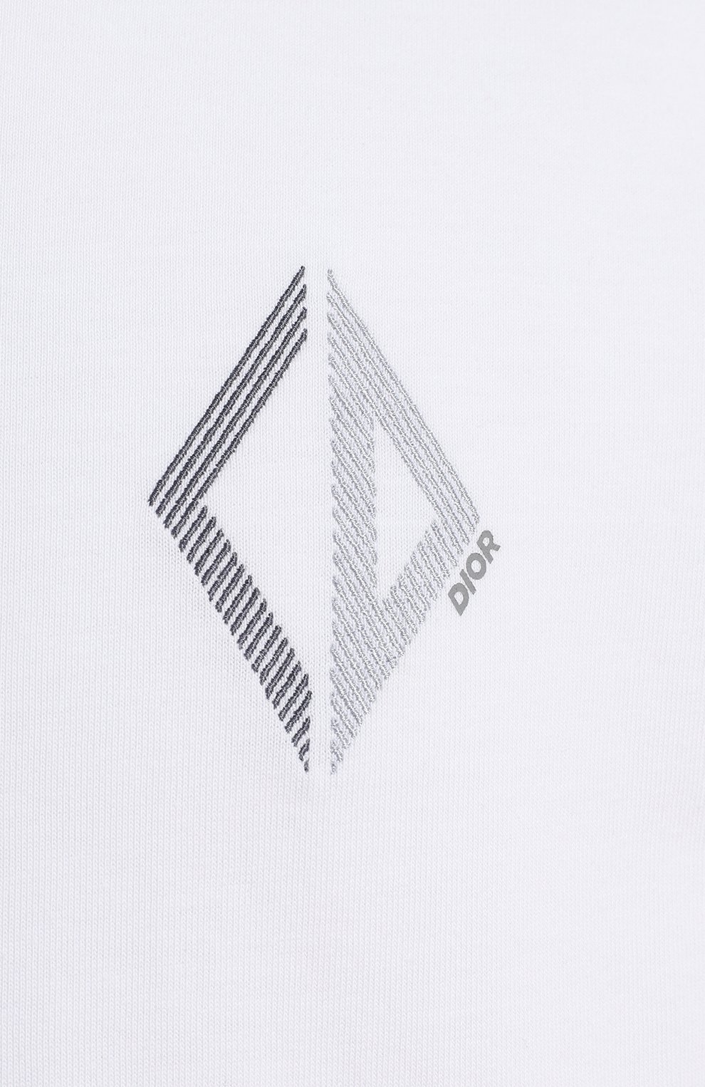 Хлопковая футболка | Dior | Белый - 3