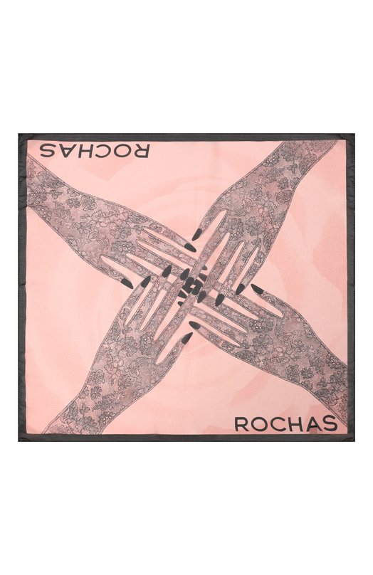 Шелковый платок | Rochas | Розовый - 3