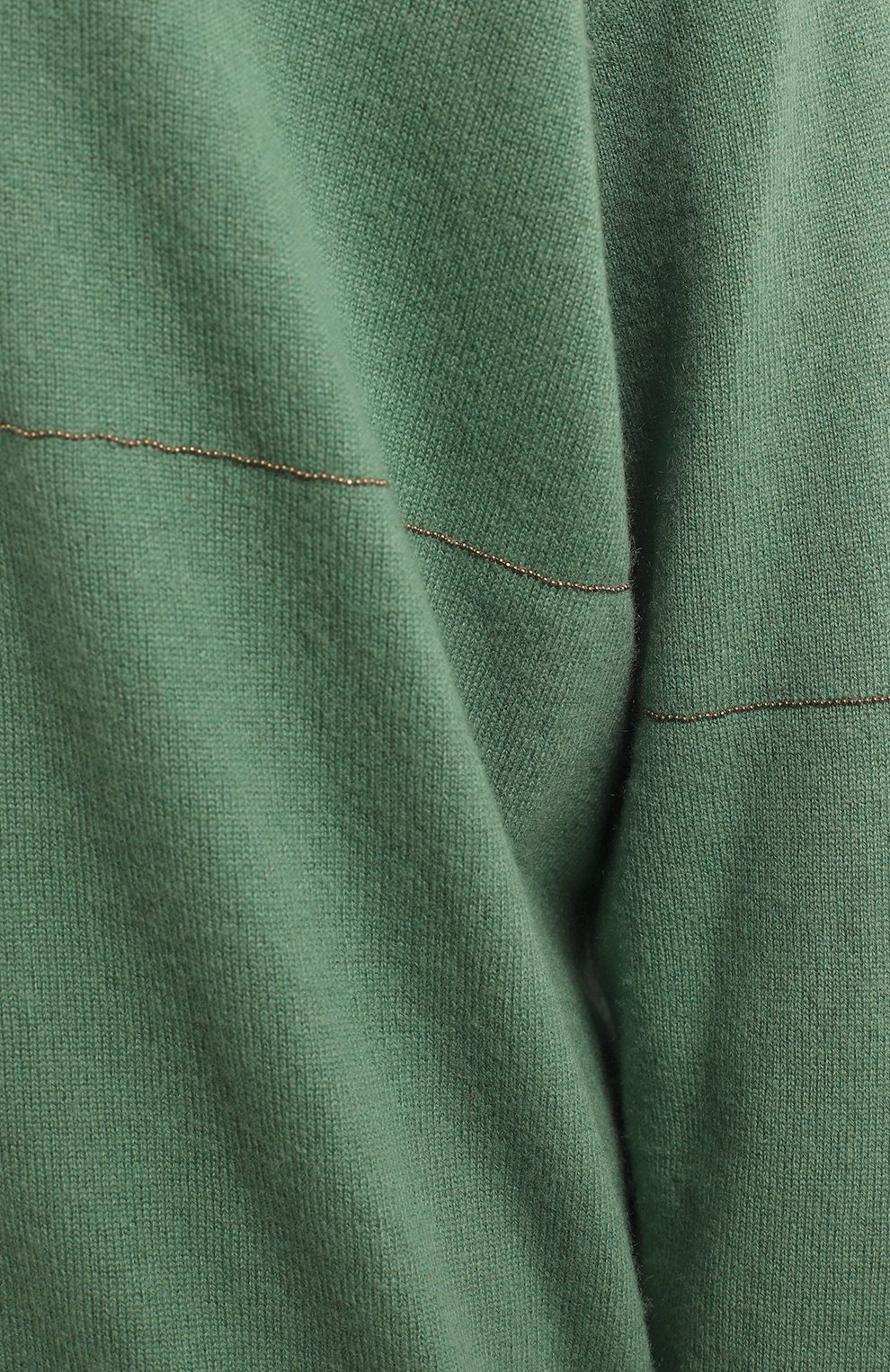 Кашемировый пуловер | Brunello Cucinelli | Зелёный - 3