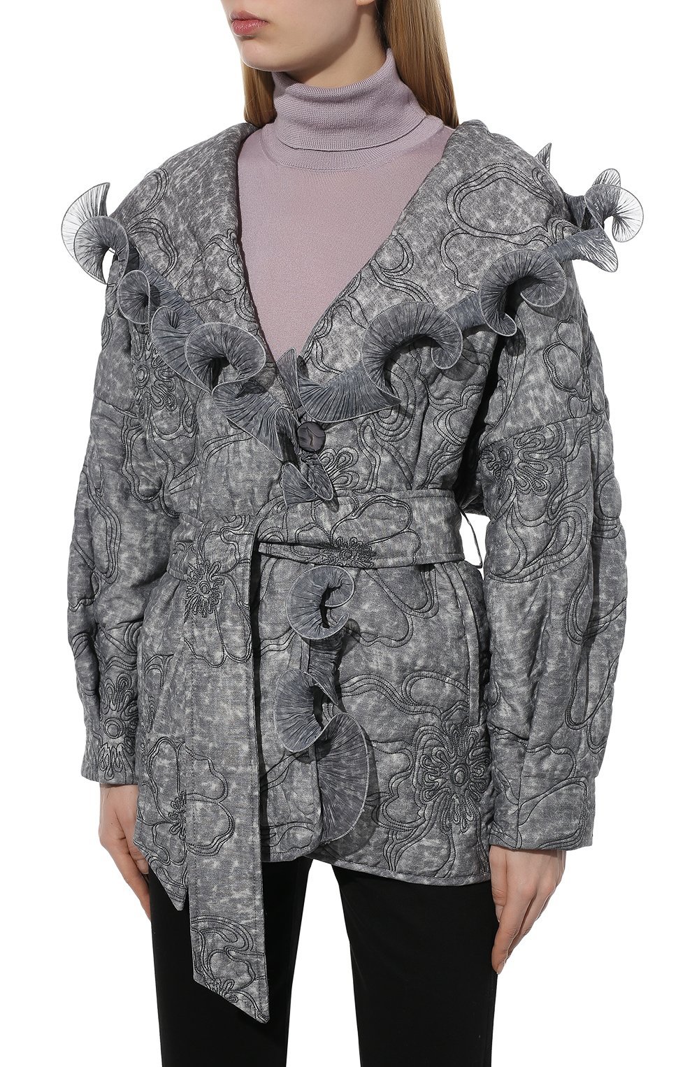 Утепленная куртка | Giorgio Armani | Серый - 5