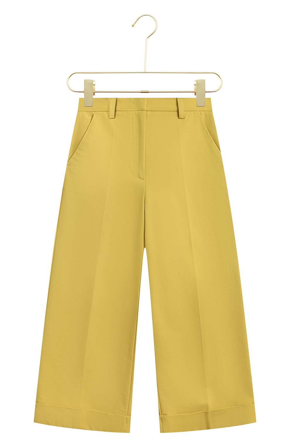 Хлопковые брюки-кюлоты | Moncler | Жёлтый - 1