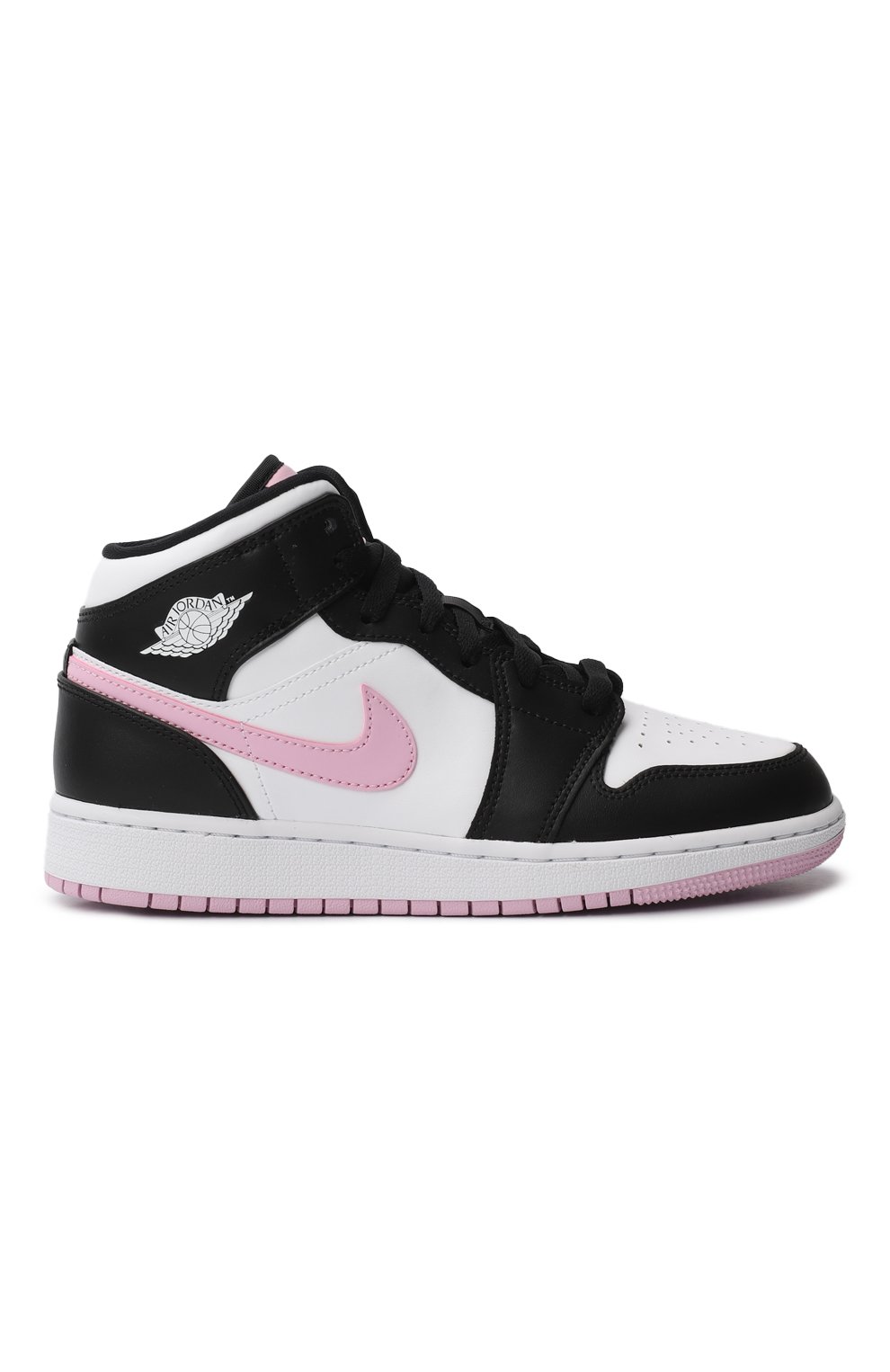 Кеды Air Jordan 1 Mid GS Arctic Pink | Nike | Чёрно-белый - 7