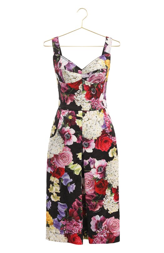 Платье из хлопка и вискозы | Dolce & Gabbana | Разноцветный - 1