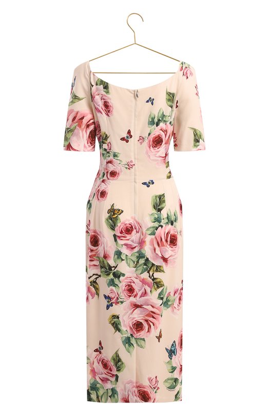 Платье из вискозы | Dolce & Gabbana | Розовый - 2