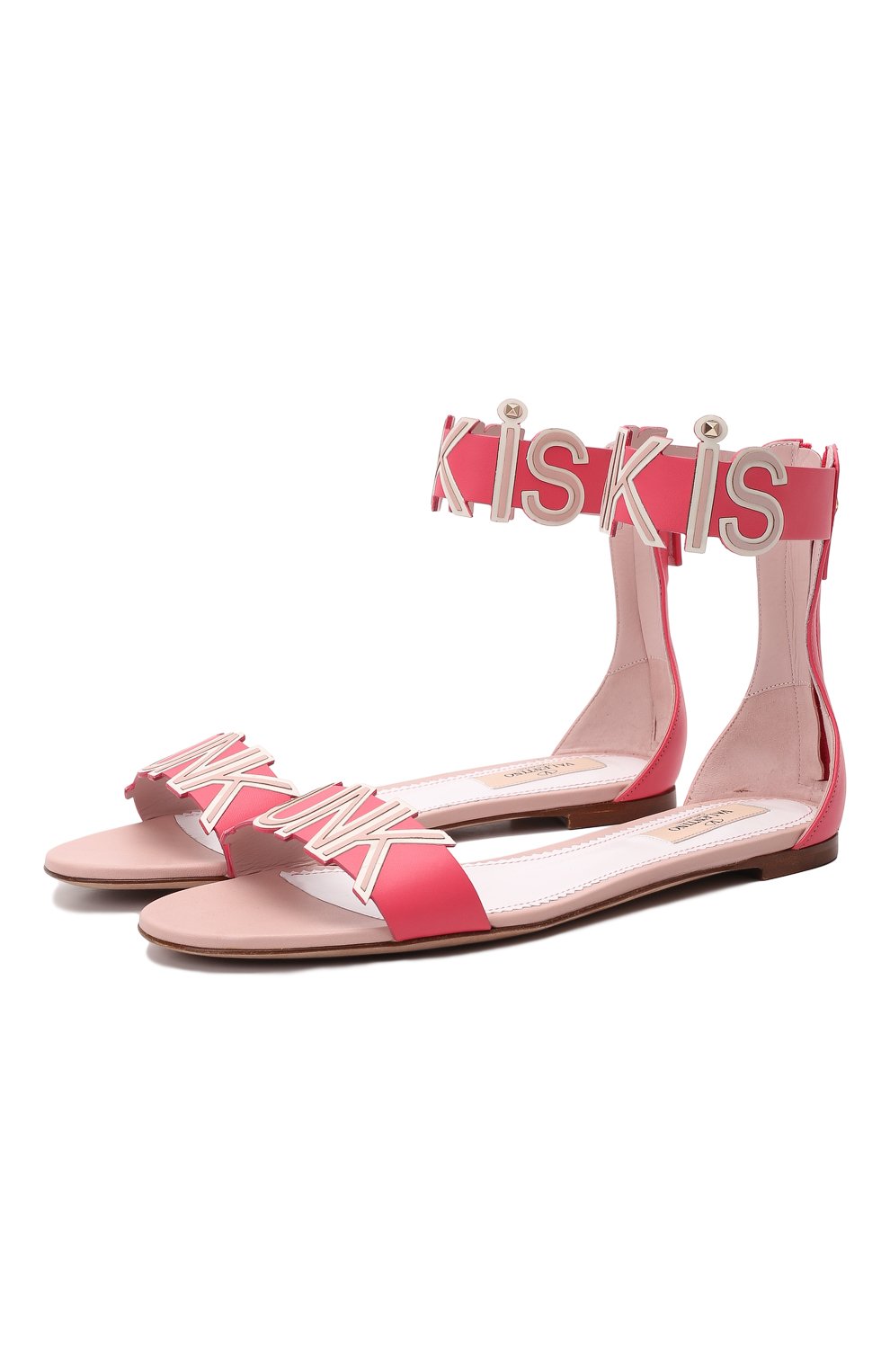 Кожаные сандалии | Valentino | Розовый - 1