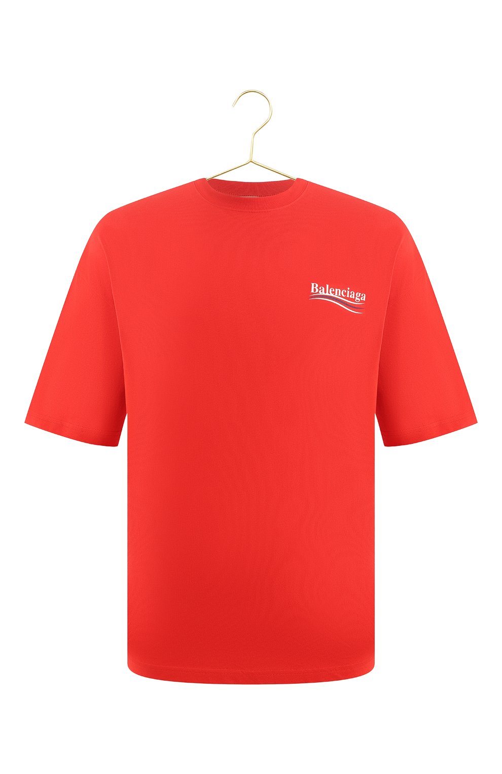 Хлопковая футболка | Balenciaga | Красный - 1