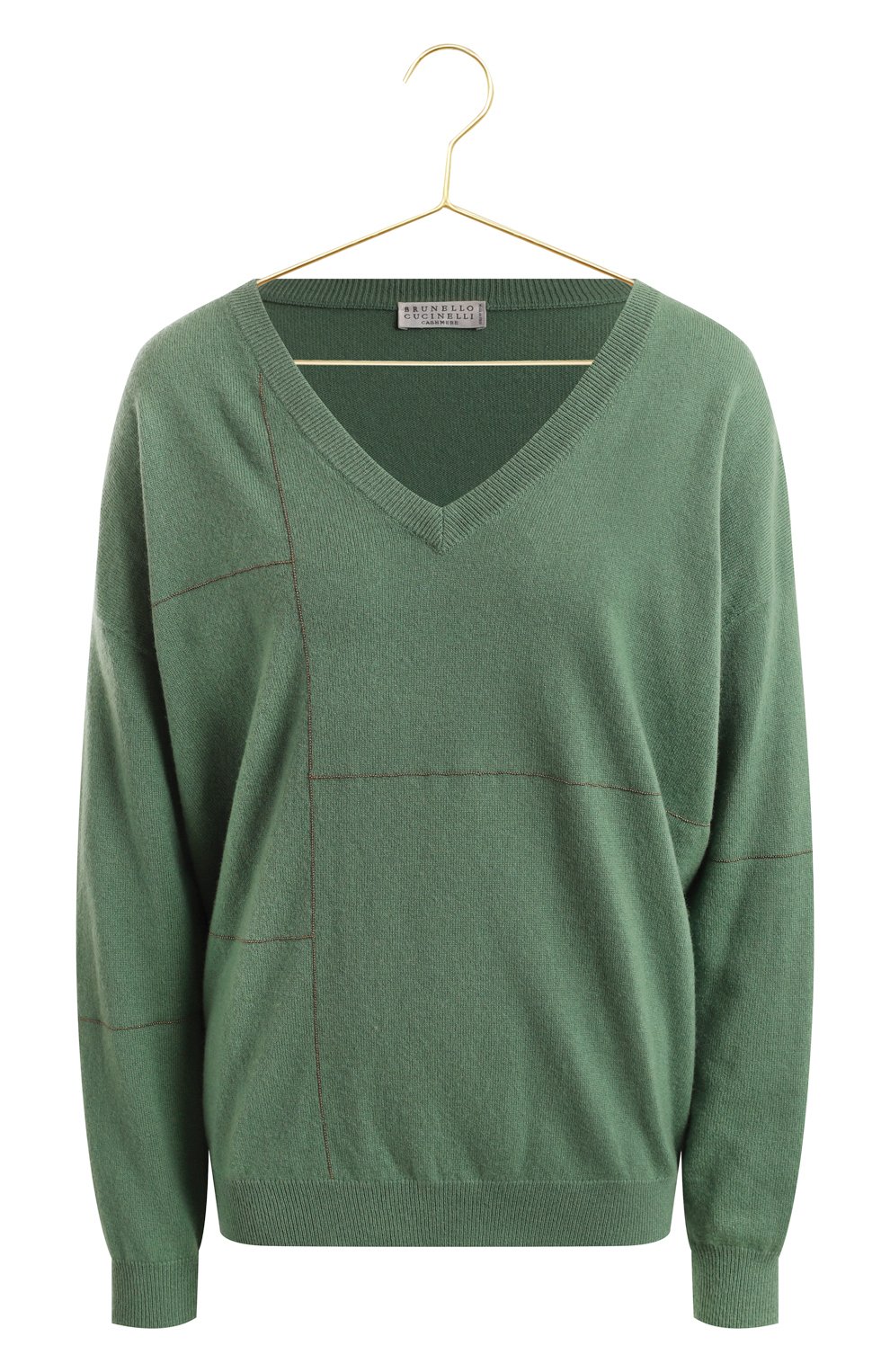 Кашемировый пуловер | Brunello Cucinelli | Зелёный - 1