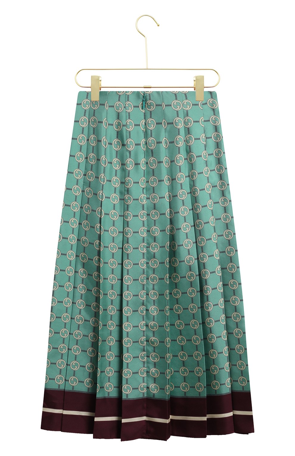 Шелковая юбка | Gucci | Зелёный - 2