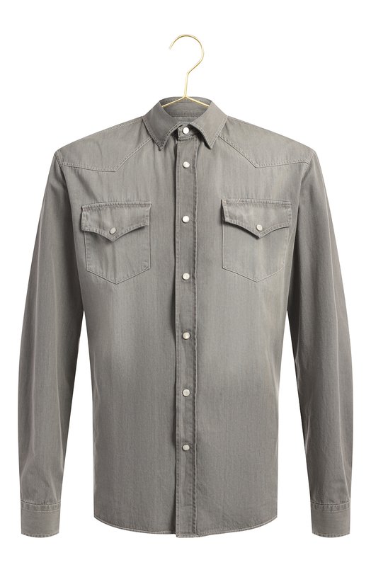 Джинсовая рубашка | Brunello Cucinelli | Серый - 1