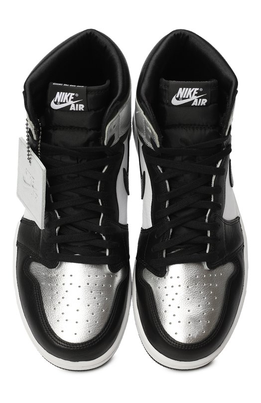 Кеды Air Jordan 1 Retro High Silver Toe | Nike | Разноцветный - 2