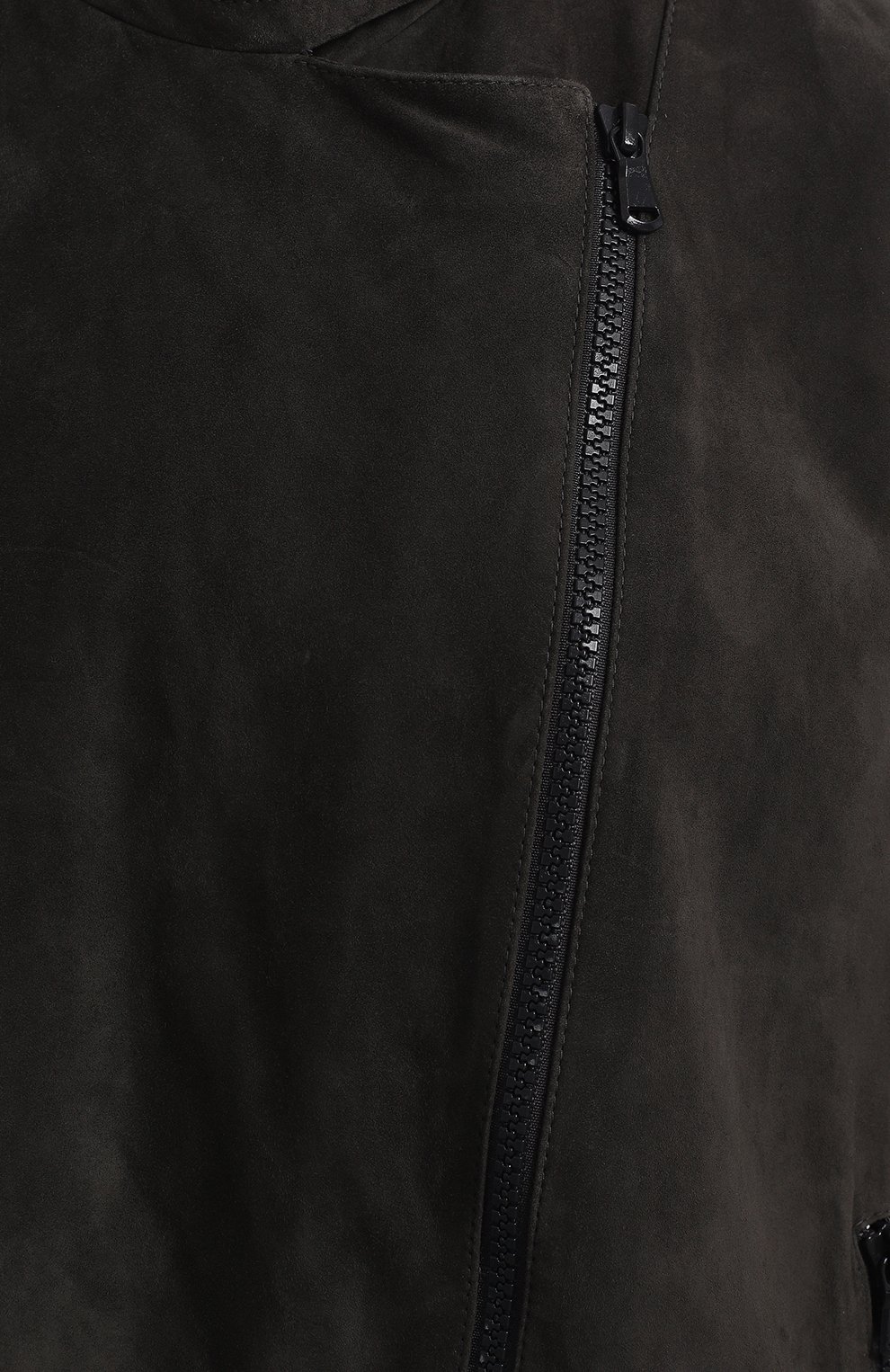 Кожаный жилет | Brunello Cucinelli | Серый - 3