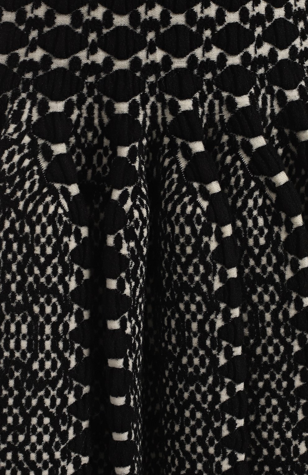 Платье из вискозы и шерсти | Alaia | Чёрно-белый - 3