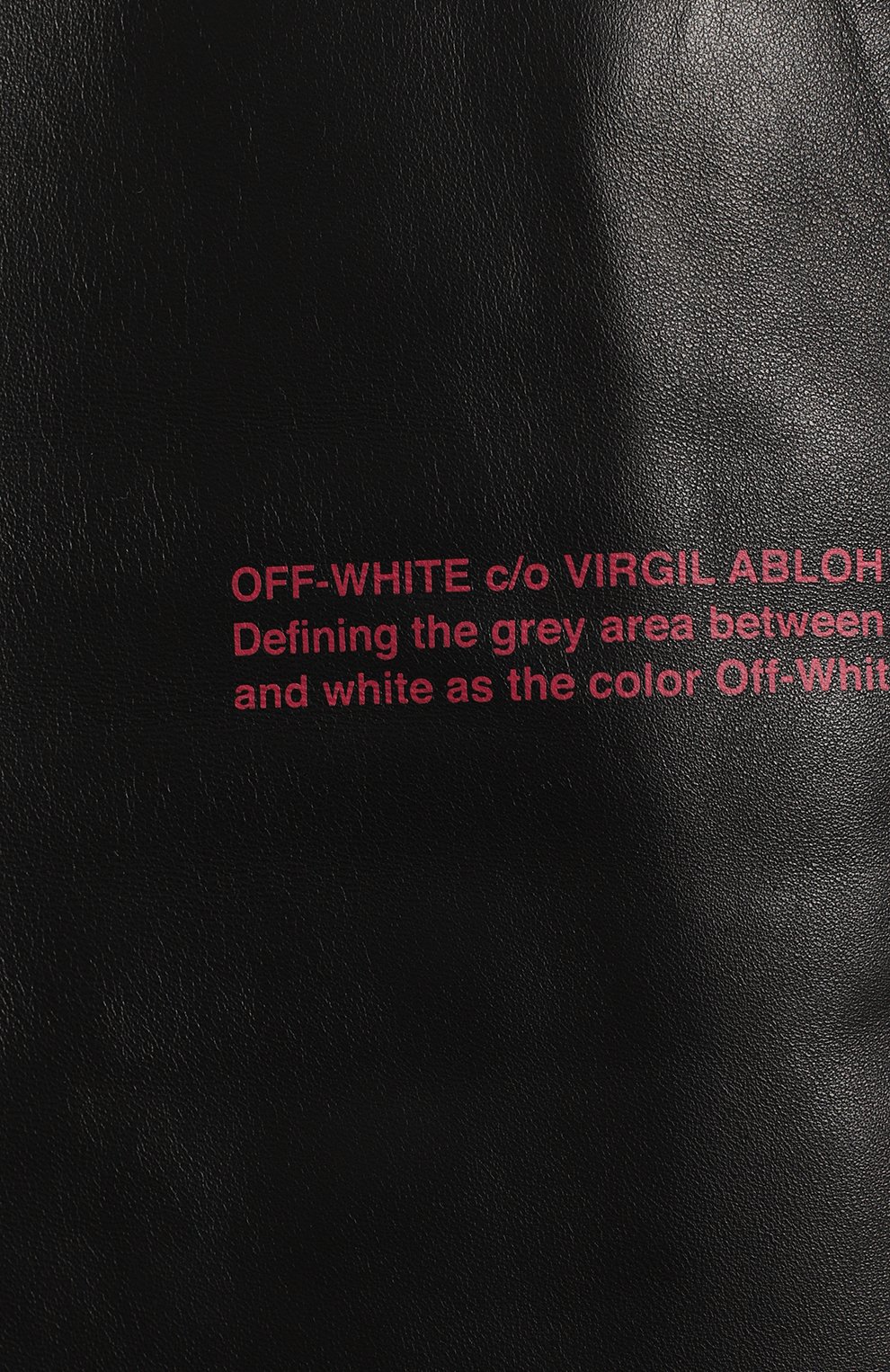 Кожаные брюки | Off-White | Чёрный - 4