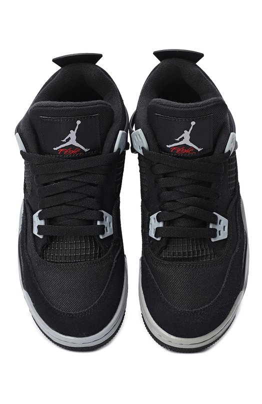 Кроссовки Air Jordan 4 Retro SE GS "Black Canvas" | Nike | Чёрный - 2