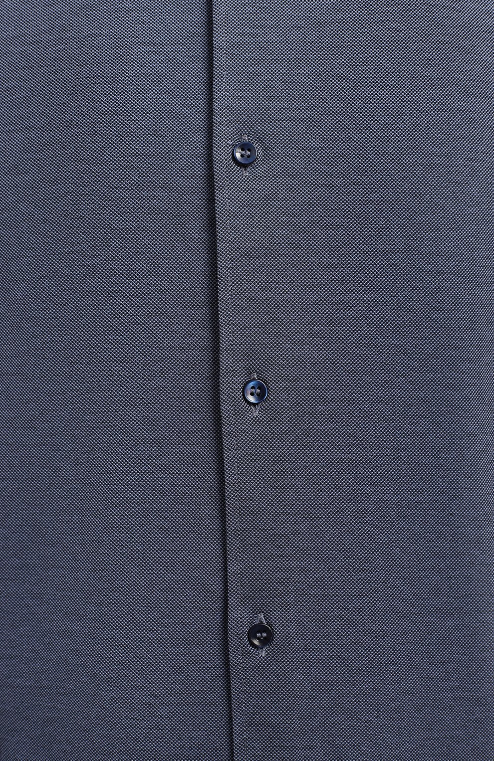 Хлопковая рубашка | Loro Piana | Синий - 3