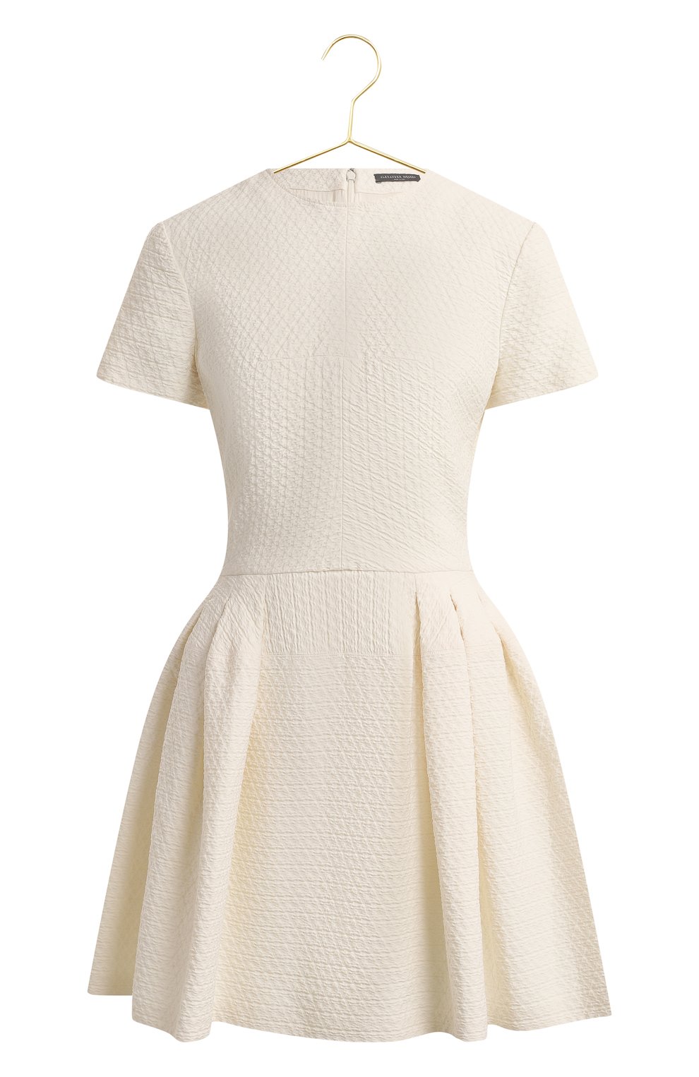 Платье из хлопка и шерсти | Alexander McQueen | Белый - 1