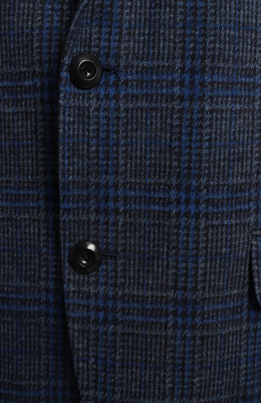 Пиджак из хлопка и шерсти | Etro | Синий - 3