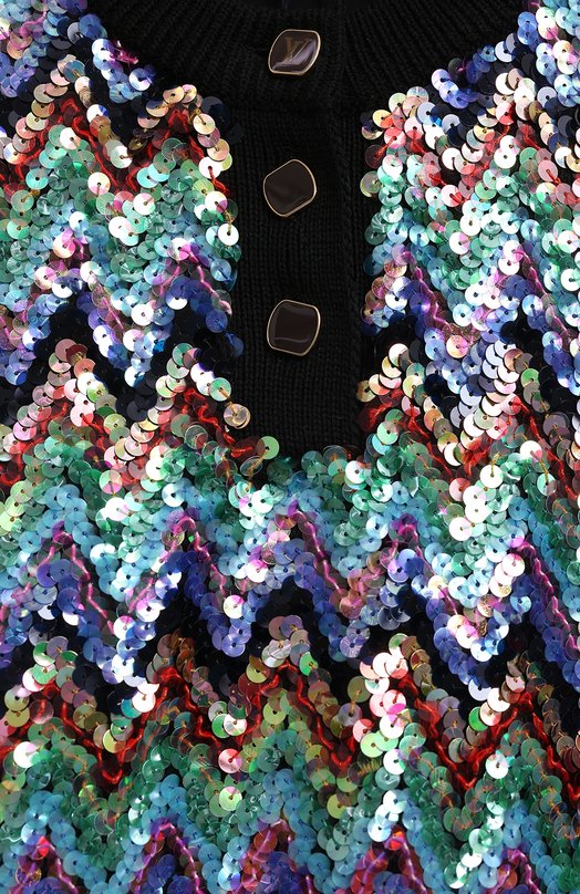 Шерстяной жилет с пайетками | Louis Vuitton | Разноцветный - 3
