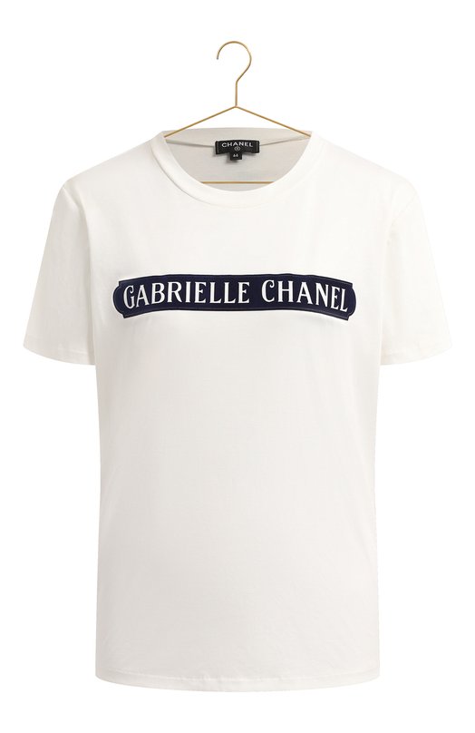 Хлопковая футболка | Chanel | Белый - 1