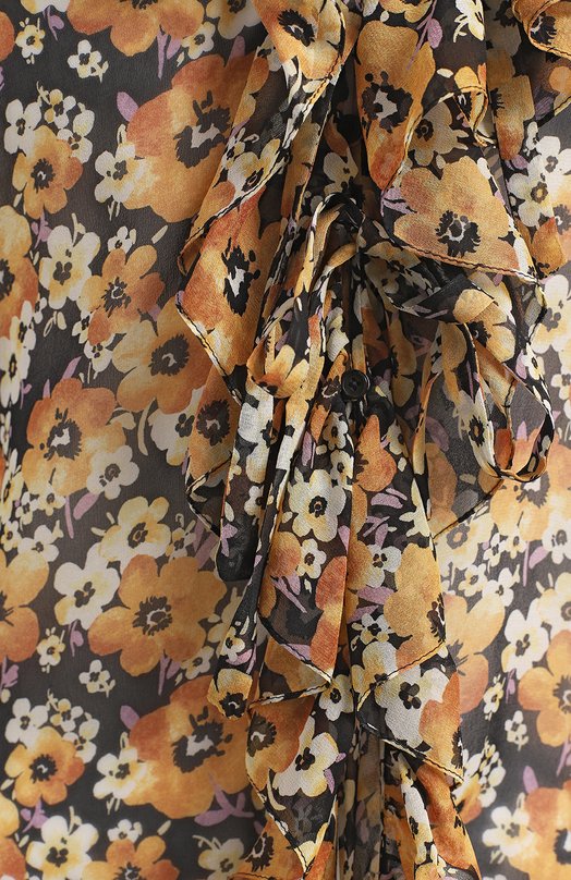 Шелковая блузка | Saint Laurent | Разноцветный - 3