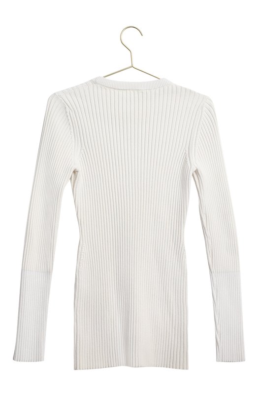 Пуловер из хлопка и вискозы | Victoria Beckham | Белый - 2