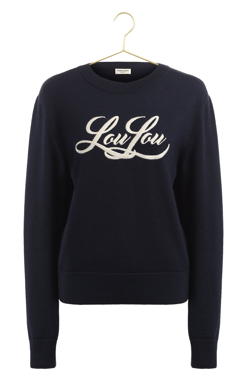 Шерстяной пуловер | Saint Laurent | Синий - 1