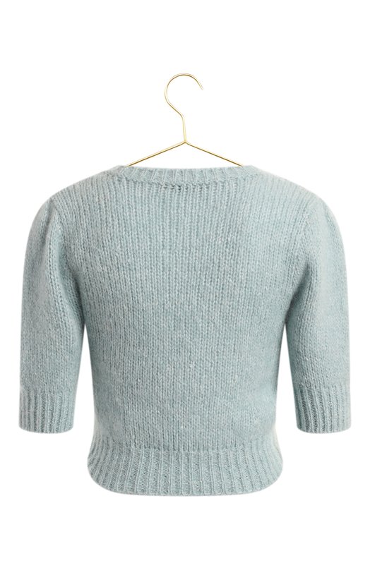 Шерстяной пуловер | Alessandra Rich | Голубой - 2