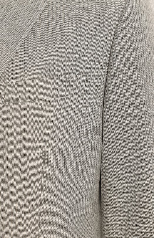 Пиджак из шерсти и хлопка | Burberry | Серый - 3