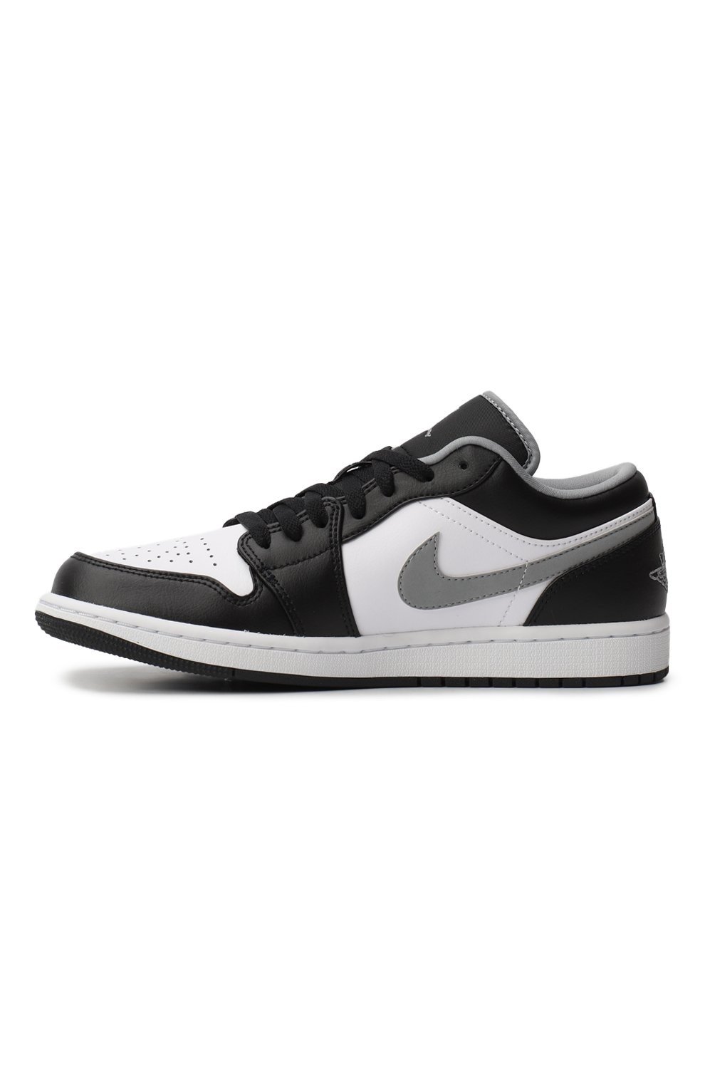 Кеды Air Jordan 1 Low Black White Grey | Nike | Чёрно-белый - 6