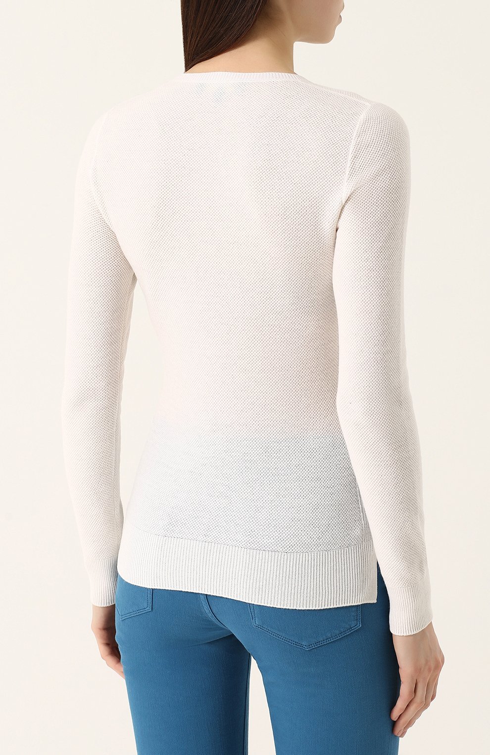 Кашемировый пуловер | Loro Piana | Белый - 6