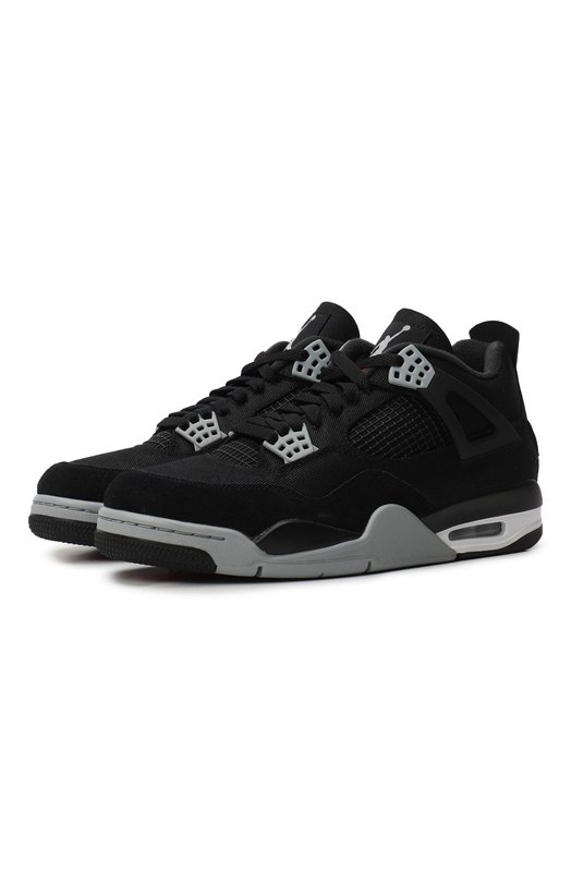 Кроссовки Air Jordan 4 Retro SE Black Canvas | Nike | Чёрный - 1
