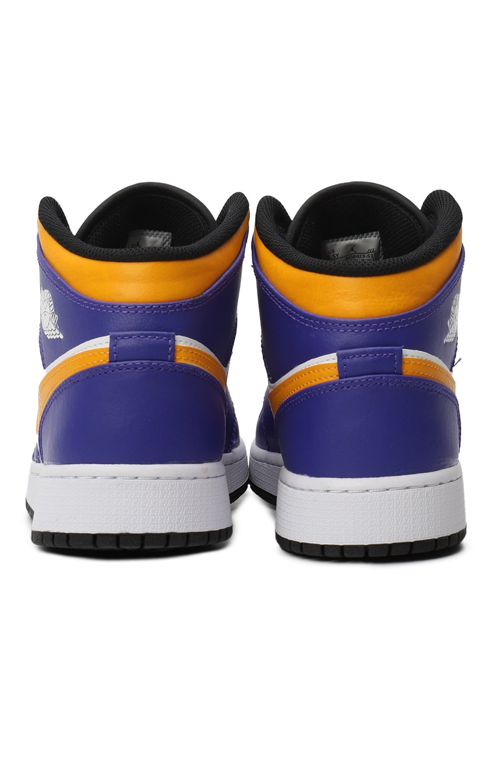 Кеды Air Jordan 1 Mid (GS) 'Lakers' | Nike | Фиолетовый - 3