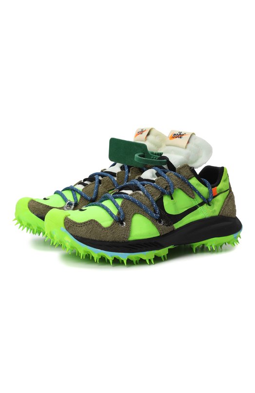 Кроссовки Off-White x Nike Zoom Terra Kiger 5 Electric Green | Nike | Зелёный - 1