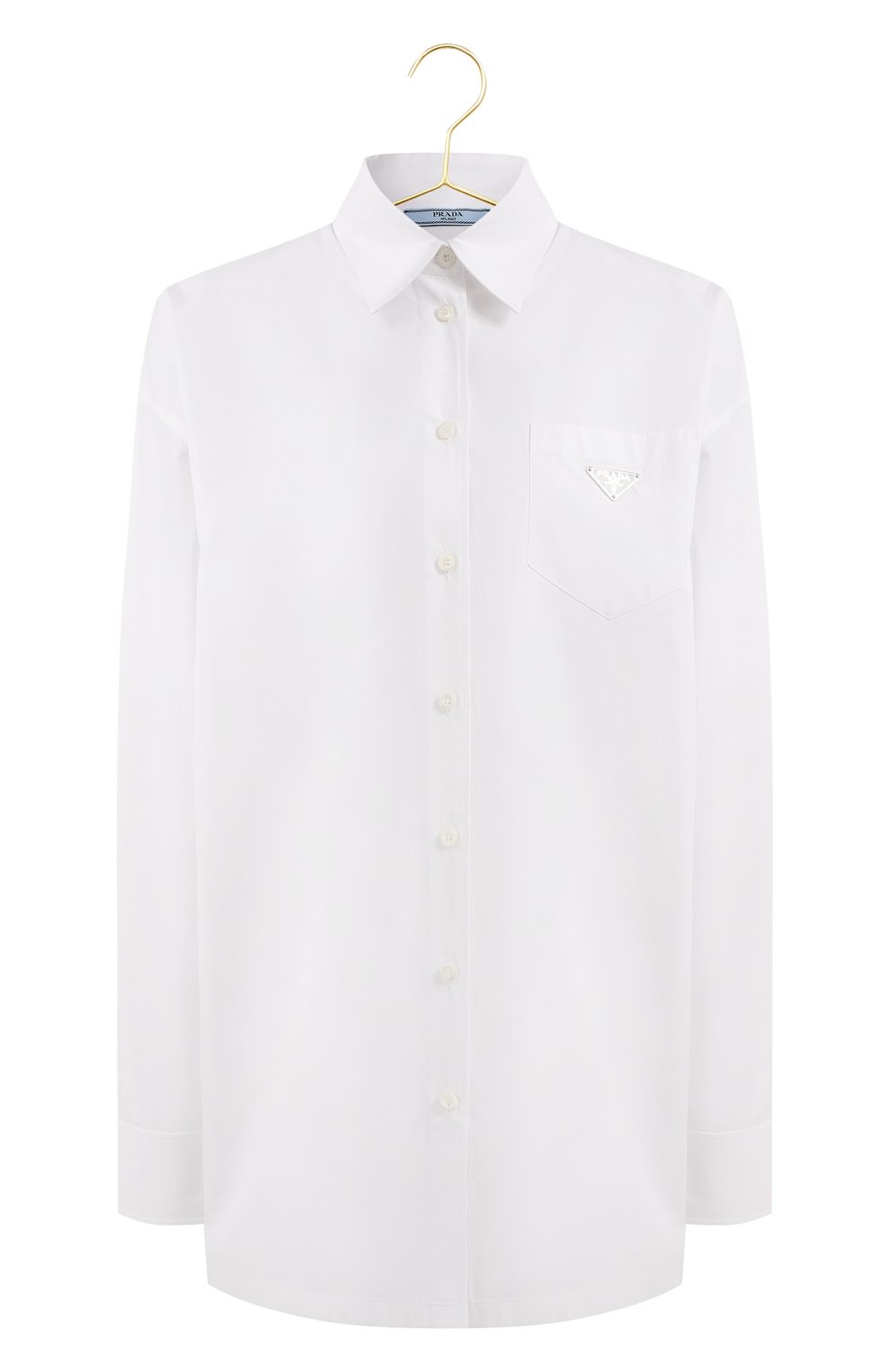 Хлопковая рубашка | Prada | Белый - 1