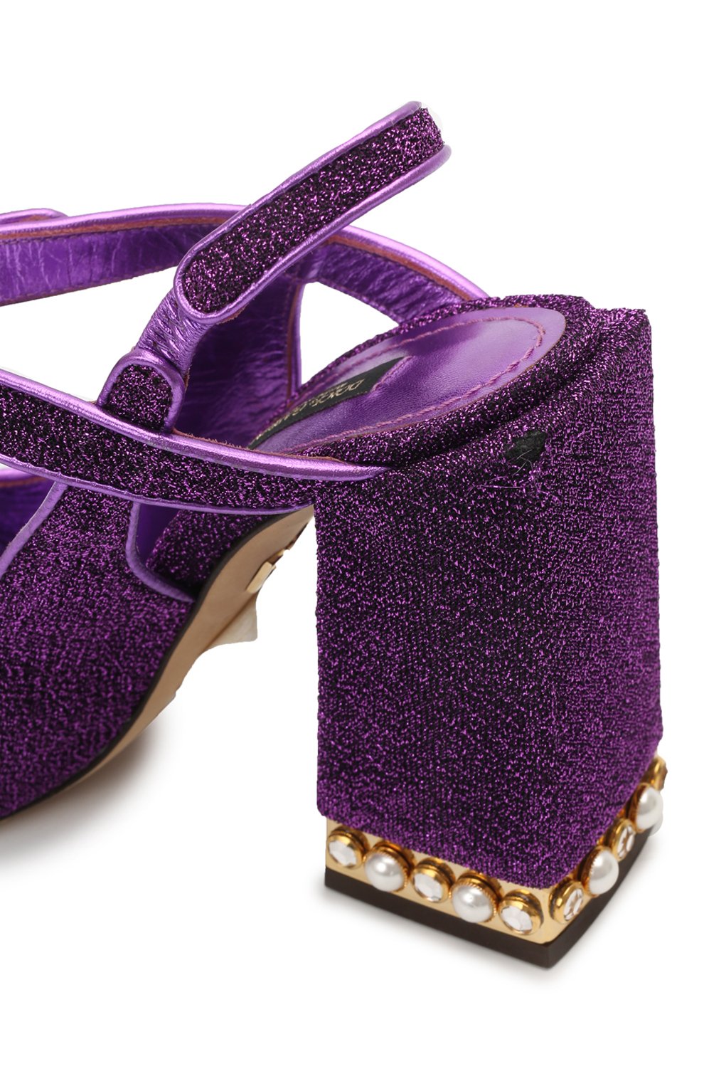 Комбинированные босоножки Bette Quadra 105 | Dolce & Gabbana | Фиолетовый - 8