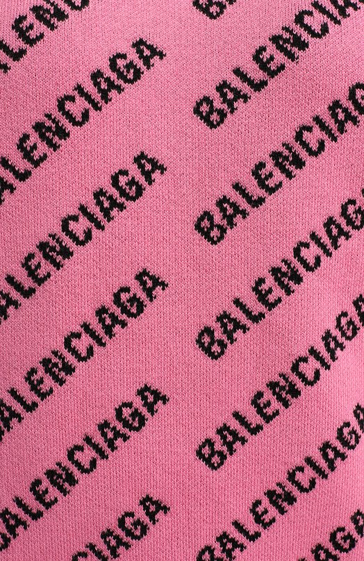 Пуловер из хлопка и шерсти | Balenciaga | Розовый - 3