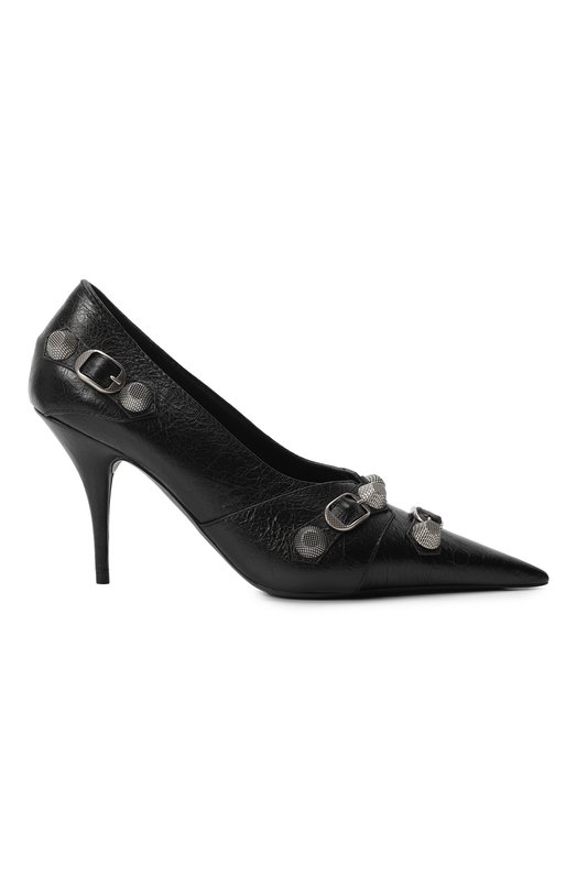 Кожаные туфли Cagole 90 | Balenciaga | Чёрный - 7