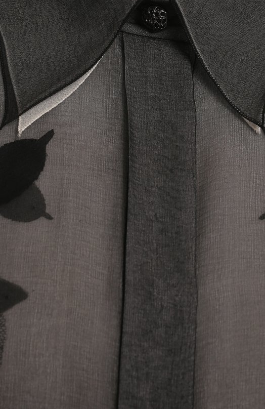 Шелковая блузка | Chanel | Чёрный - 3