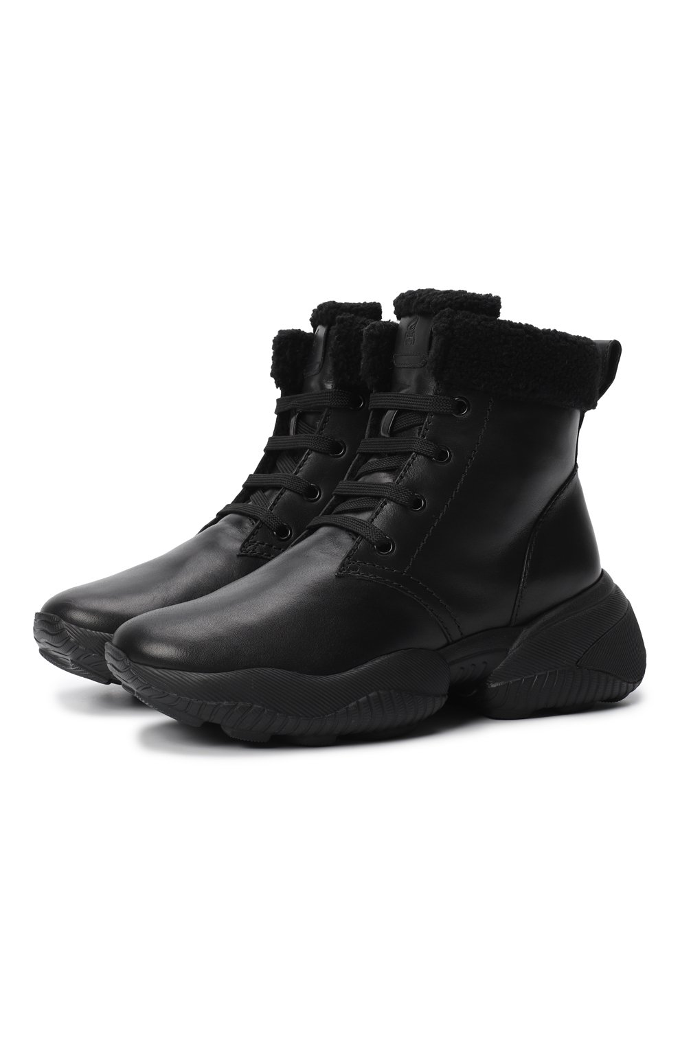 Кожаные ботинки | Hogan | Чёрный - 1