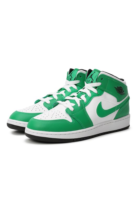 Кеды Air Jordan 1 Mid 'Lucky Green' | Nike | Зелёный - 1