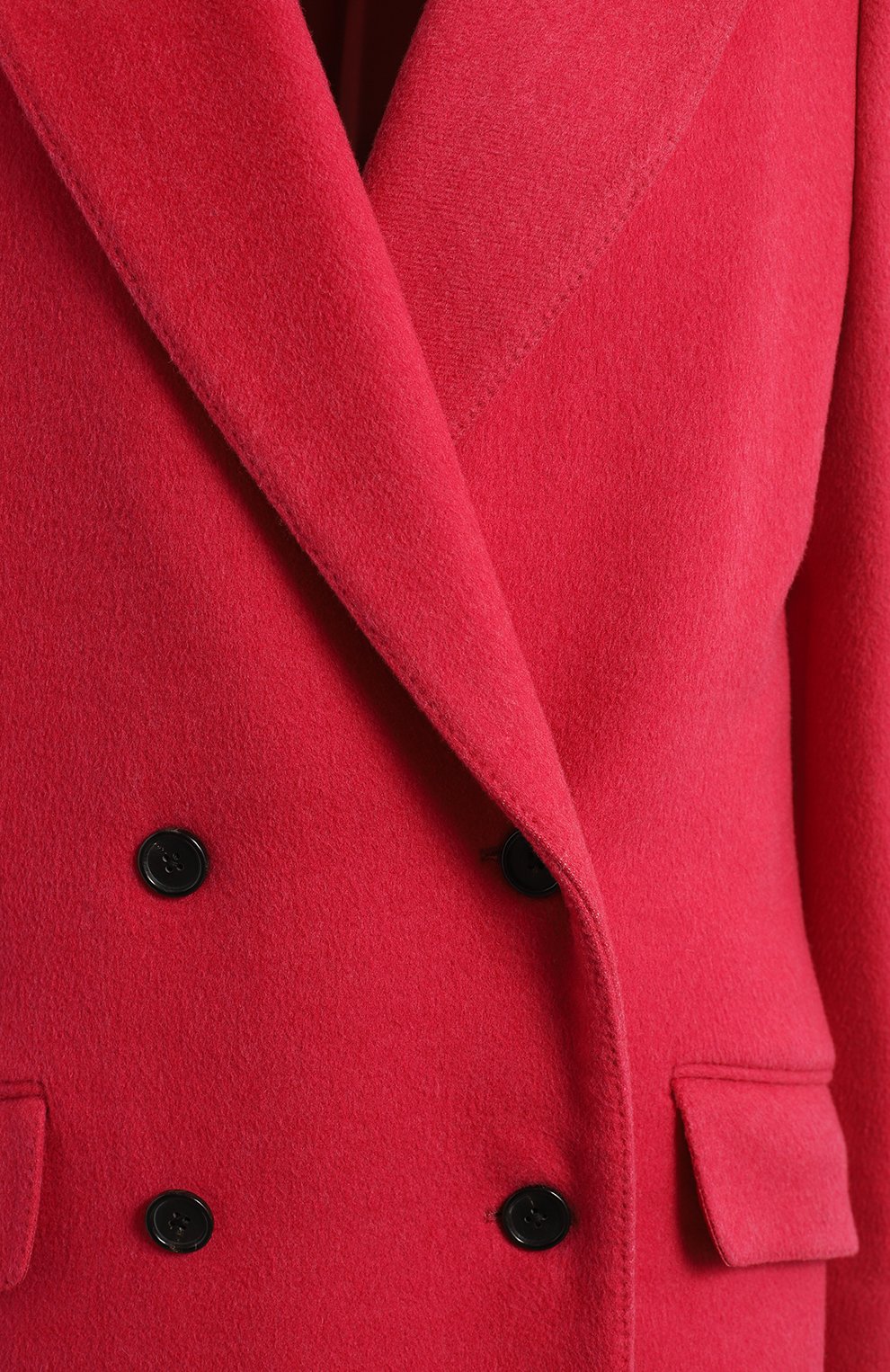 Пальто из шерсти и кашемира | Dolce & Gabbana | Розовый - 3
