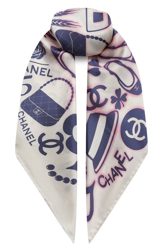 Шелковый платок | Chanel | Разноцветный - 1